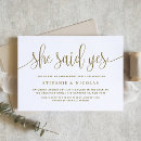 Search for digital engagement party invitations Black and white