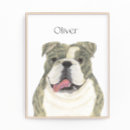 Search for bulldog art Smiling