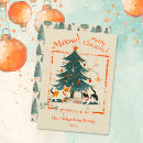 Search for retro cat christmas cards Cute