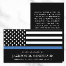 Search for police memorial cards Celebration of life