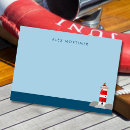 Search for lighthouse note cards Blue