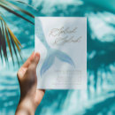 Search for blue mermaid invitations Under the sea