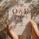 Search for miss onederful invitations Boho floral
