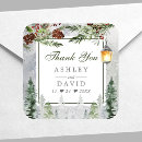 Search for winter square wedding stickers Lantern