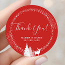 Search for deer thank you stickers Pine trees
