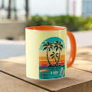 Search for beach graphic mugs Retro