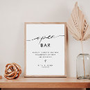 Search for open bar free drinks wedding signs Black and white
