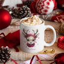 Search for pink reindeer mugs Xmas