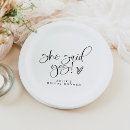 Search for she said yes crafts party Black and white