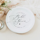 Search for bridal shower paper plates Black and white