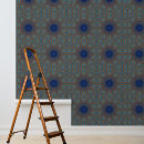 Search for blue copper art Peel and stick wallpaper