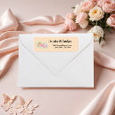Search for cute angel return address labels Pink