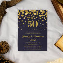 Search for 50th anniversary invitations Glitter