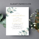 Search for greenery and gold invitations Simple