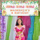 Search for luau birthday banners Aloha