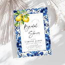 Search for mediterranean bridal shower invitations Positano