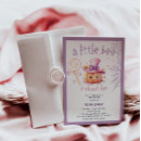 Search for purple and orange baby shower invitations A little boo