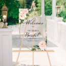 Search for floral bridal shower welcome signs Pink flowers
