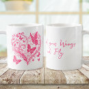 Search for flying hearts mugs Butterfly
