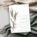 Search for eucalyptus leaves bridal shower invitations Modern elegant