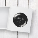 Search for thank you for celebrating with us stickers Black and white