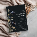 Search for gothic bridal shower invitations Botanical