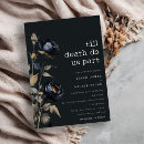 Search for goth wedding invitations Simple minimal