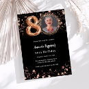 Search for 80 year old woman birthday invitations Modern