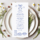 Search for handwritten wedding menus Retro