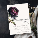 Search for gothic engagement party invitations Botanical