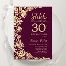 Search for rose gold and burgundy invitations Elegant