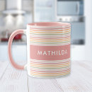 Search for modern pastel stripes mugs Striped