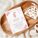 Search for pink teddy bear baby shower invitations Whimsical