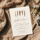 Search for feather bridal shower invitations Boho chic