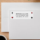 Search for playing cards return address labels Casino