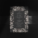 Search for woodsy wedding invitations Black and white