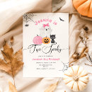 Search for two spooky birthday invitations Little boo