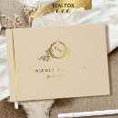Search for monogrammed wedding guest books Elegant