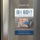 Search for birth announcement magnets Typography