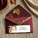 Search for fall in love return address labels Watercolor