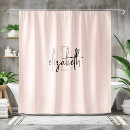 Search for black and blush pink shower curtains Simple