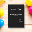 Search for black and white thank you cards Classic