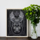 Search for monochromatic posters White
