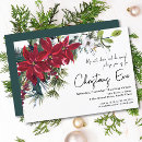 Search for poinsettia christmas invitations Dinner
