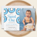 Search for sweet one donut birthday invitations Doughnut