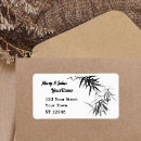 Search for bamboo return address labels Black and white