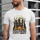 Search for castle at night tshirts Horror