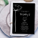 Search for black and white floral invitations Qr code