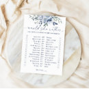 Search for blue bridal shower games Watercolor