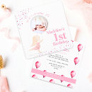 Search for rabbit 1st birthday invitations Whimsical